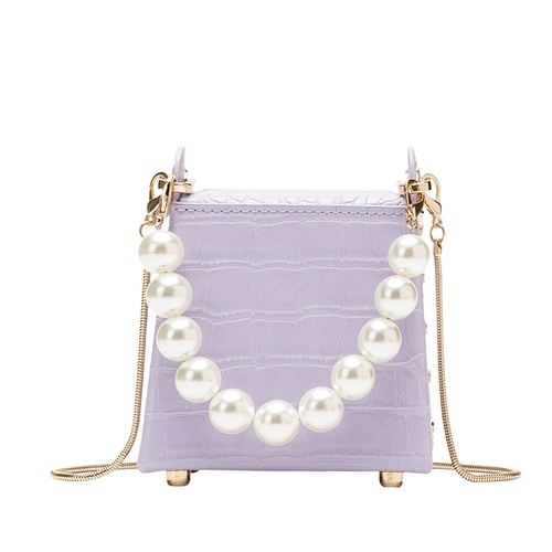 Желтый маленький портсигар, летняя небольшая сумка из жемчуга