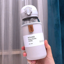 Glass high temperature resistant creative portable female student water Cup Moren series ins Wind men filter net tea simple