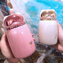 New creative trend ins rabbit cute vacuum thermos men and women students can carry portable handy water cups