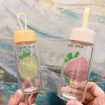 Small mini ins exquisite glass Cup for men and women students water cup creative portable heat insulation simple small capacity Cup