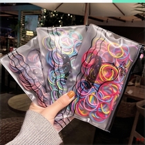 Small Leather Fascia Women Zana Hair High Elasticity Durable Hair Loops Children Black Rubber Band Unhurt Hair Cord