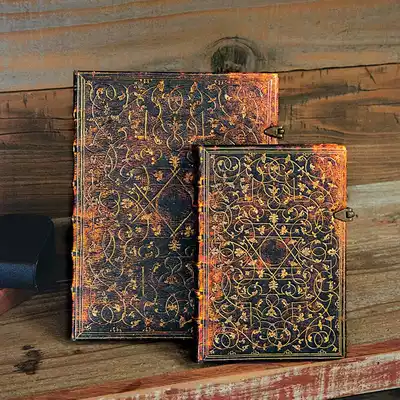 Spot Paperblanks Notebook Grolier Grolier Binding Pattern Vintage Notepad
