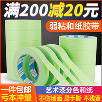 Weak viscosity washi paper Masking tape Wall art paint Paint masking decoration Low viscosity seam color separation paper