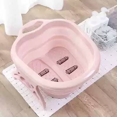 Foot bucket over calf household height with lid plastic massage Basin foot bath bucket old student