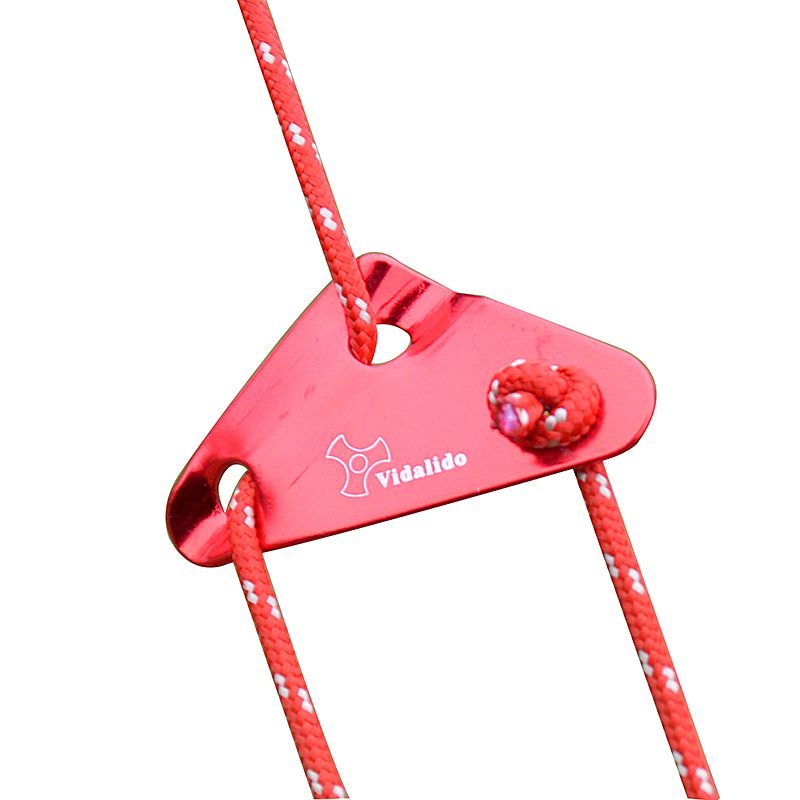 Tent windproof rope stop sheet Aluminum alloy anti-slip sheet Plastic 3-hole adjustment sheet Rope buckle tent rope adjustment canopy