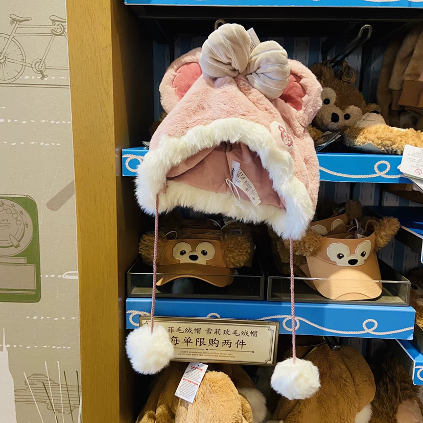 ШанхайскийDisney агент по закупкам Duffy Медведь Ширли Мей Джерадони тёплая шапка платье