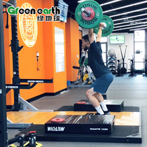 Gym weight bench multi-functional solid wood rubber shock-absorbing weight bench deadlift professional clean and jerk training shock-proof and silencer