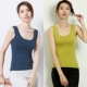 Camisole nữ 2018 mới cotton màu đen phiên bản Hàn Quốc của trang phục tự nhiên hoang dã lấy áo mùa thu chạm đáy đồ bơi nữ kín đáo