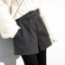 Quần short len ​​nữ 2018 thu đông mới quần cạp cao cạp cao phiên bản Hàn Quốc hoang dã mặc quần lọt khe mỏng quần ngố nữ đẹp Quần short