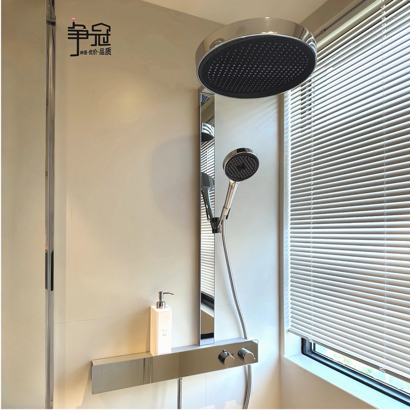[Storage Rack Model] Zhenchuan Bathroom High-End Pure Copper Shower Head 360° Pressurized Handheld Storage Rack for Home Use