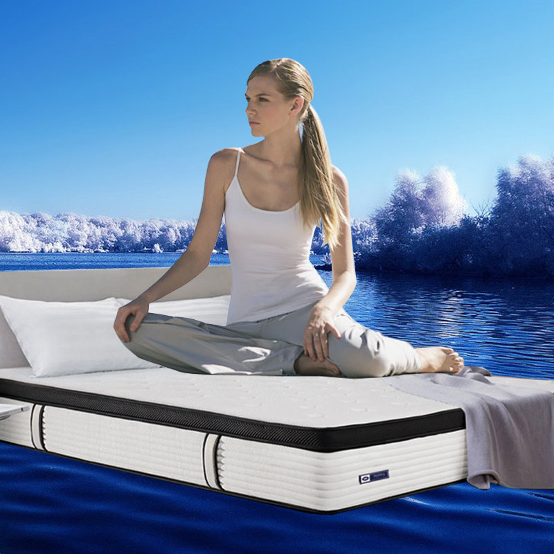 Natural latex mattress mattress 9 zone independent spring Simons compression can fold high end thickness 26 30cm