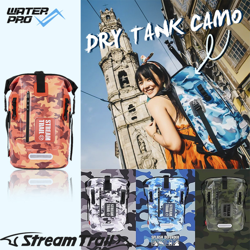 Stream Trail Diving Snorkeling Diving Boat Diving Surfing Mountaineering Free Diving 25L Waterproof Bag Outdoor Skiing