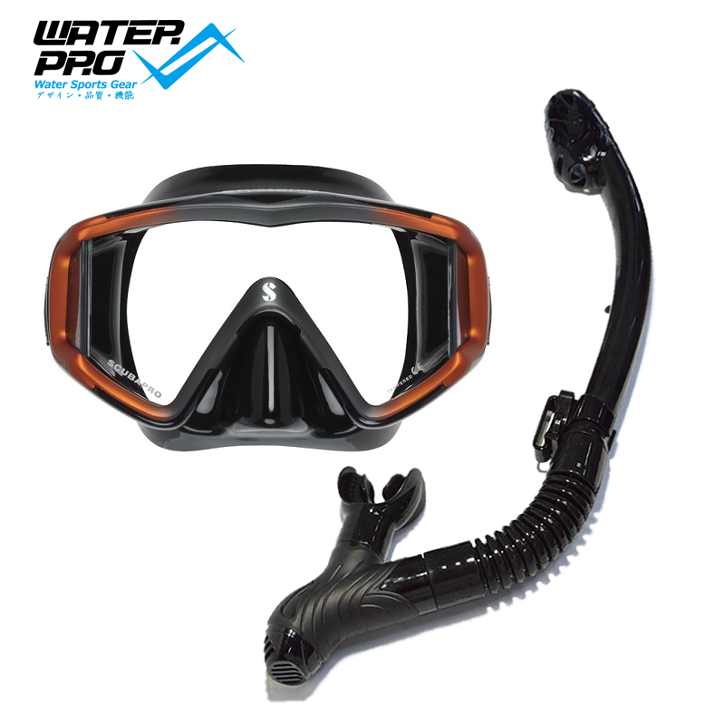 Scuapro USA CRYSTAL diving mask mirror full dry straw deep dive diving sublicense wide field of view