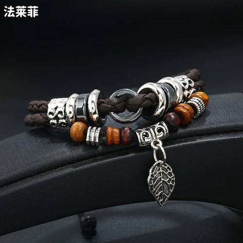 Мужской модный браслет, подвеска, ретро ювелирное украшение, аксессуар, в корейском стиле