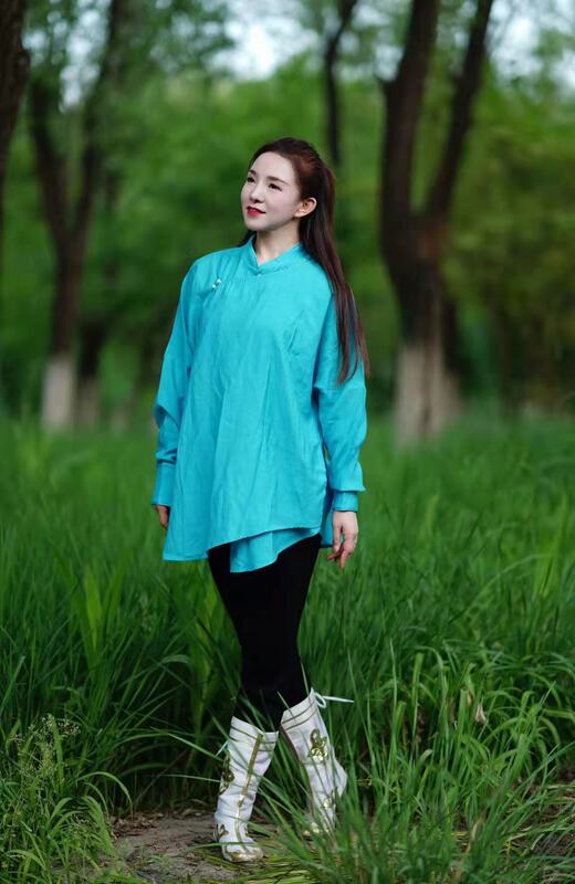 Loose-Fitting Mongolian Dance Clothing, Unisex Top, Large Shirt for Students, Art Exam Stage Performance Practice Clothes Loose-Fitting Mongolian Dance Clothing, Unisex Top, Large Shirt for Students, Art Exam Stage Performance Practice Clothes