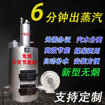 Steam boiler Commercial biomass coal-fired wood-burning energy-saving smoke-free edible fungus brewing tofu anti-burning steam boiler