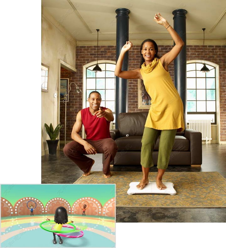 Nintendo mới chất lượng ban đầu wii Bảng cân bằng phù hợp Bảng yoga Somatosensory Wii Fit plus - WII / WIIU kết hợp máy chơi game wii