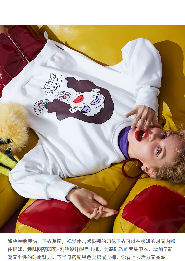 Sweatshirt femme SAC  POCHE FEERIQUE en Coton - Ref 3216106 Image 11