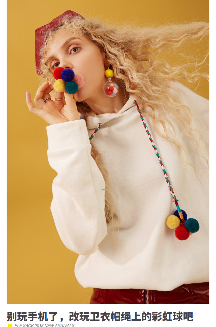 Sweatshirt femme SAC  POCHE FEERIQUE en Coton - Ref 3216639 Image 10