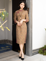 Yun Ya cheongsam young girl cheongsam modified version dress age age foreign spirit thin temperament slim skirt