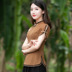 Yanya Han ăn mặc kiểu Trung Quốc mặc váy Tang top trà váy người thiền váy nhà váy nữ retro quốc gia Trung Quốc gió của phụ nữ 
