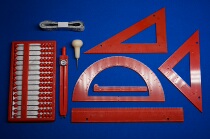 Low vision amblyopia blind blind spot learning stationery learning set aids blind Abacus writing board ruler ruler