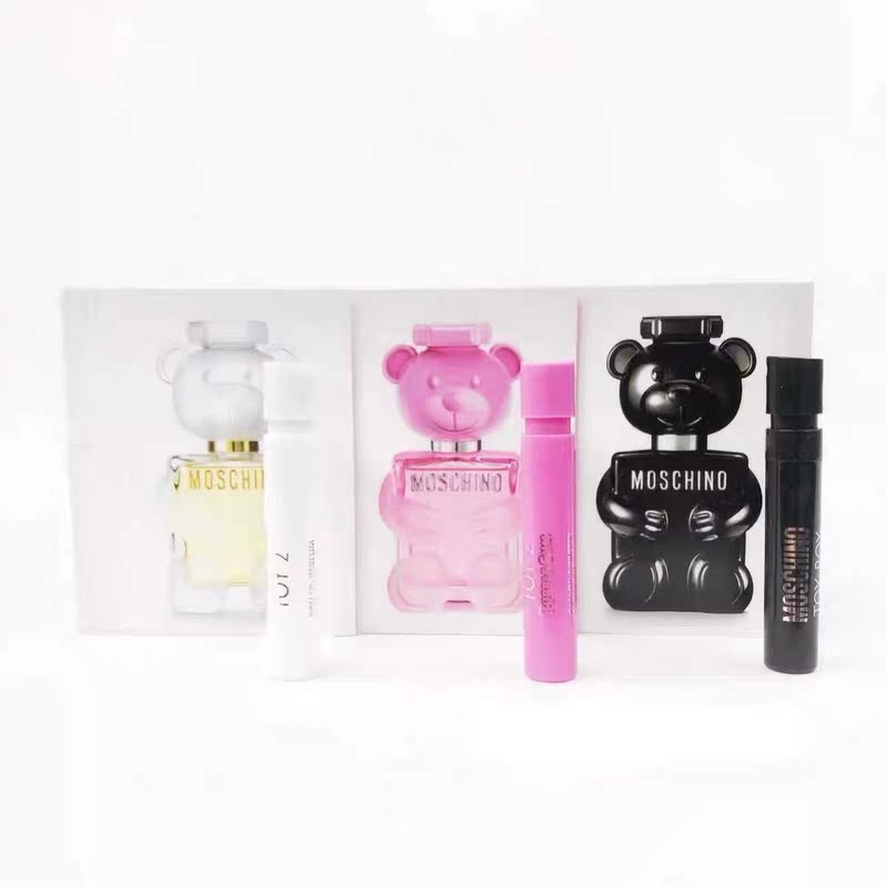 Moschino Moschino Dream Fairy Couple Perfume Toy Boy Little White Bear Little Black Bear Pink Bear Perfume Sample Moschino Moschino Dream Fairy Couple Perfume Toy Boy Little White Bear Little Black Bear Pink Bear Perfume Sample