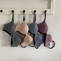 Summer breathable Korean version of No steel ring bra girl Joker gathering small chest adjustment type anti-sagging bra underlay underwear