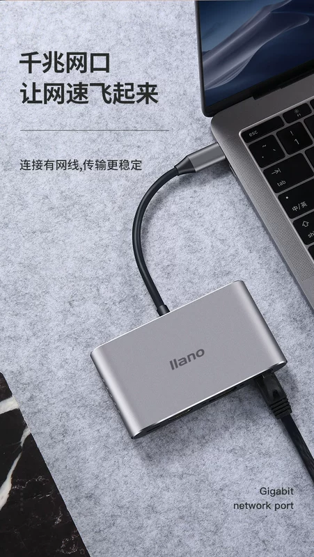 Dock khổng lồ xanh loại c-dock mở rộng macbookpro USB chuyển đổi máy tính Apple cho Huawei - USB Aaccessories