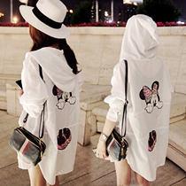 Boomer Sunscreen Lady Long Sleeve Summer Han Version Slim Open Cardiovert Jacket Casual Loose 100 Hitch Coat Air Conditioning Suit