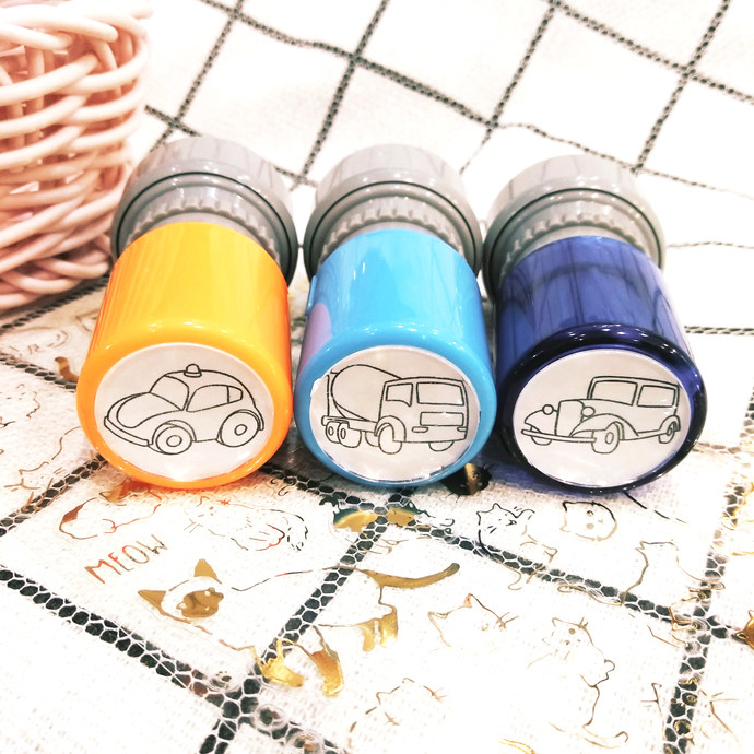 Transportation car, car, classic car, stroller, car, truck, hand-painted hand account, reward children's seal