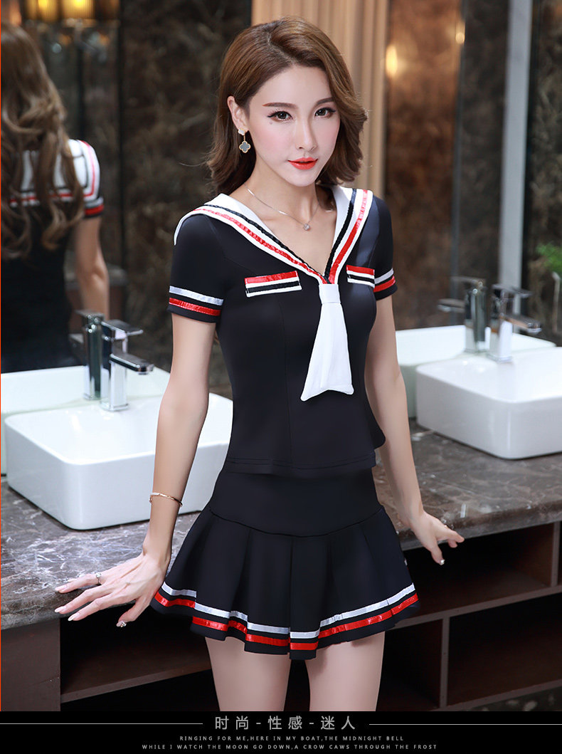 足浴桑拿技师工作服2020新款女酒店空姐制服短袖足疗沐足工衣套装详情7