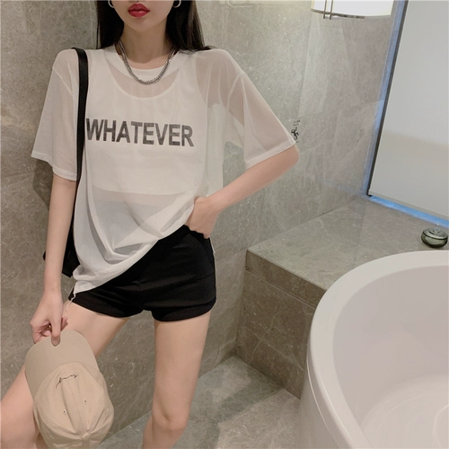 Сексуальная футболка с коротким рукавом, 2021 года, защита от солнца