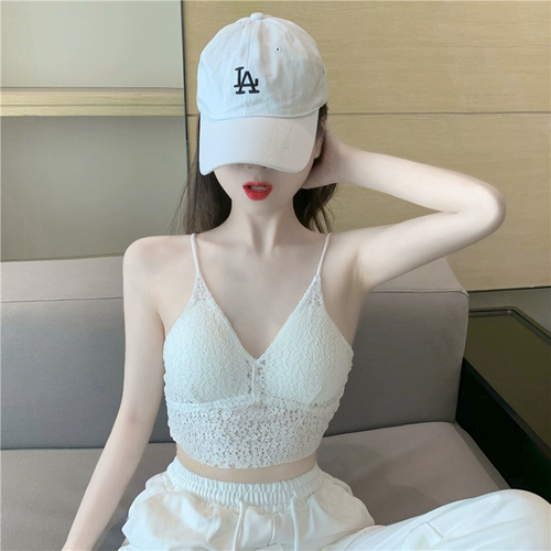 Tide, летний короткий кружевной топ с чашечками, футболка без рукавов, сезон 2021, красивая спина, в обтяжку