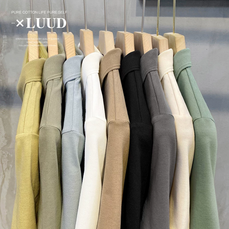 Поло мужское LUUD из хлопка, универсальное, новый цвет, slim fit