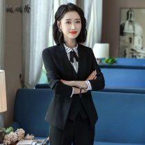 Hotel front desk reception work clothes professional set women autumn and winter clothes restaurant manager cashier work clothes female