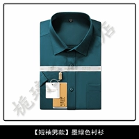 Зеленая рубашка, короткий рукав