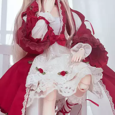 Ringdoll Ring humanoid Julia RC45-20 Red and white lace skirt set 4 points BJD doll SD