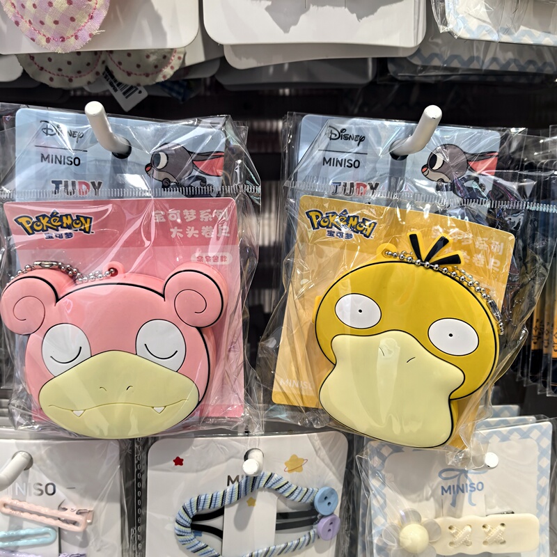 Miniso Famous Brand Pokemon Series Large Tape Measure, Available in Duckling and Slowpoke Styles