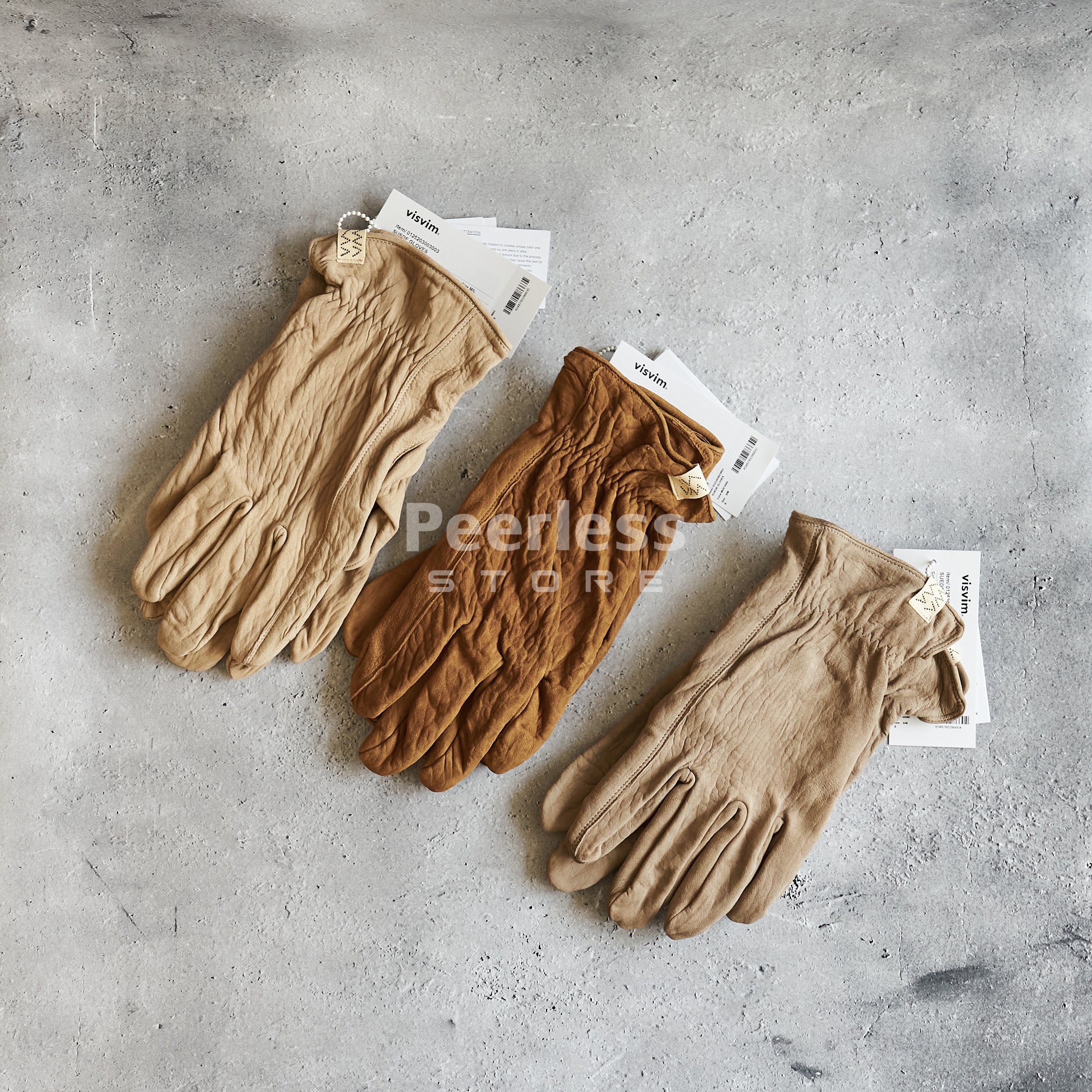 現貨VISVIM SUEDE GLOVES 日本製植鞣做舊羊皮機車休閒手套25aw