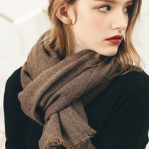 AI niche Yak velvet couple scarf Warm autumn and winter versatile shawl blanket dual-use from the snowy plateau