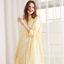 AI Europe and the United States shirt dress sweet lazy BF wind dress summer women loose thin fresh A word Korean version