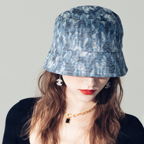 AIu Korea camouflak cowboy fisherman hat sunscreen hat with small sunscreen hat children summer bucket hat basin hat