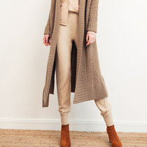 AI light luxury cashmere tapered pants lazy pants loose thin legs long autumn winter leisure warm tapered pants