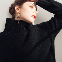 AI extravagant pet heavyweight Temple Alashan Cashmere Pine Neck Sweater luxury autumn and winter cashmere sweater top
