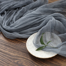 AI early autumn long scarf shawl dual use Korean gray silk silk silk scarf mulberry silk female autumn winter scarf