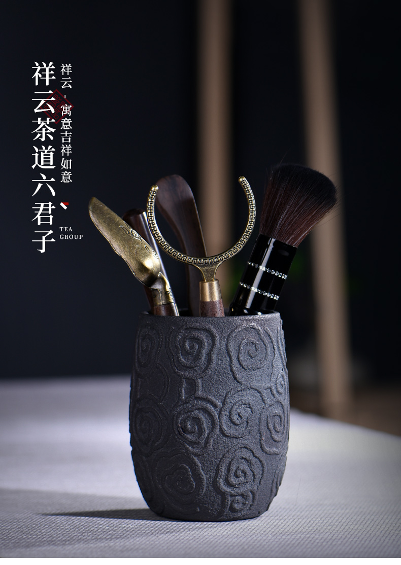 Ceramic tea story 6 ChaGa tea art 6 gentleman gentleman kung fu tea tool set tea service parts books