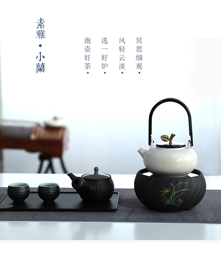 Electric TaoLu boiling tea is tea stove kung fu tea accessories small quiet household glass pot of iron pot of tea