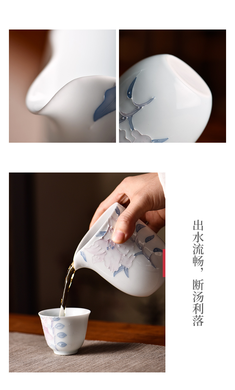 The Story of pottery and porcelain tea set home sitting room office to receive a visitor of a complete set of Chinese kung fu tea teapot the teapot