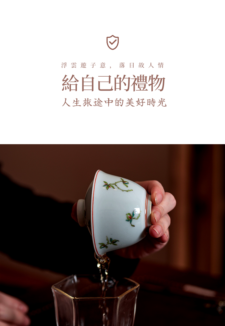 High - end checking hand - made ceramic story town tureen three tureen single jingdezhen pure hand - made tureen